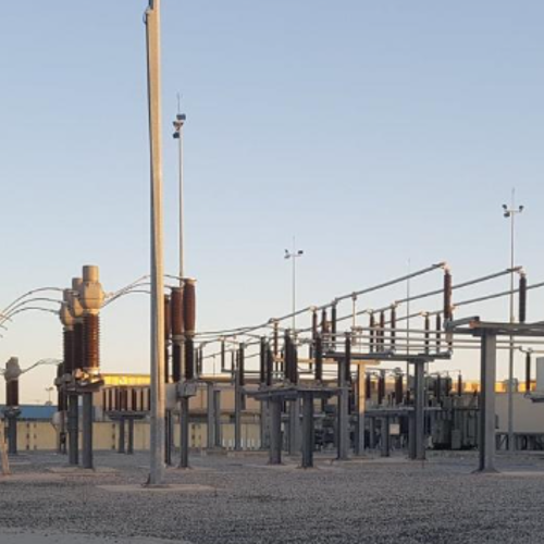 Exterior of power transmission plant