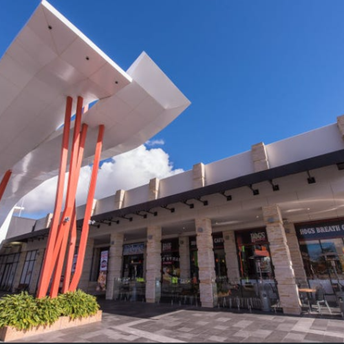 Exterior of shopping centre